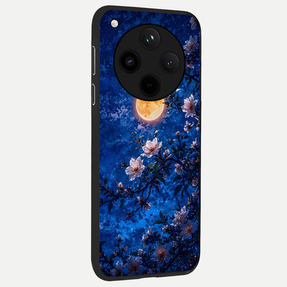  Moonlit Blossoms Night back cover For Oppo Find X8 slim fit glass case with vibrant aesthetic design