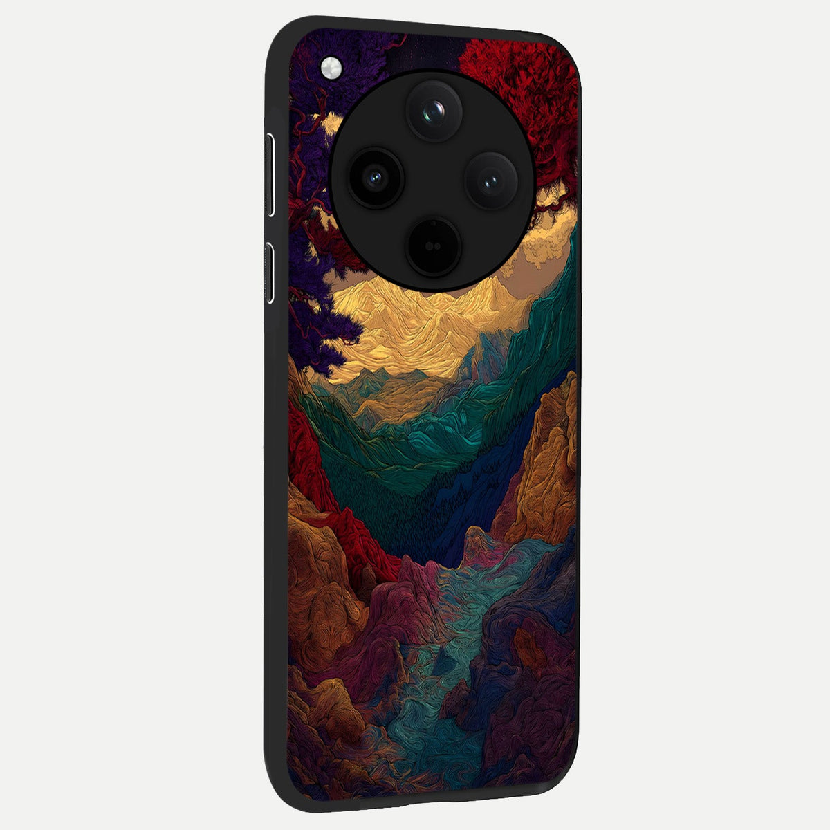  Mystic Valley Light back cover For Oppo Find X8 slim fit glass case with vibrant aesthetic design