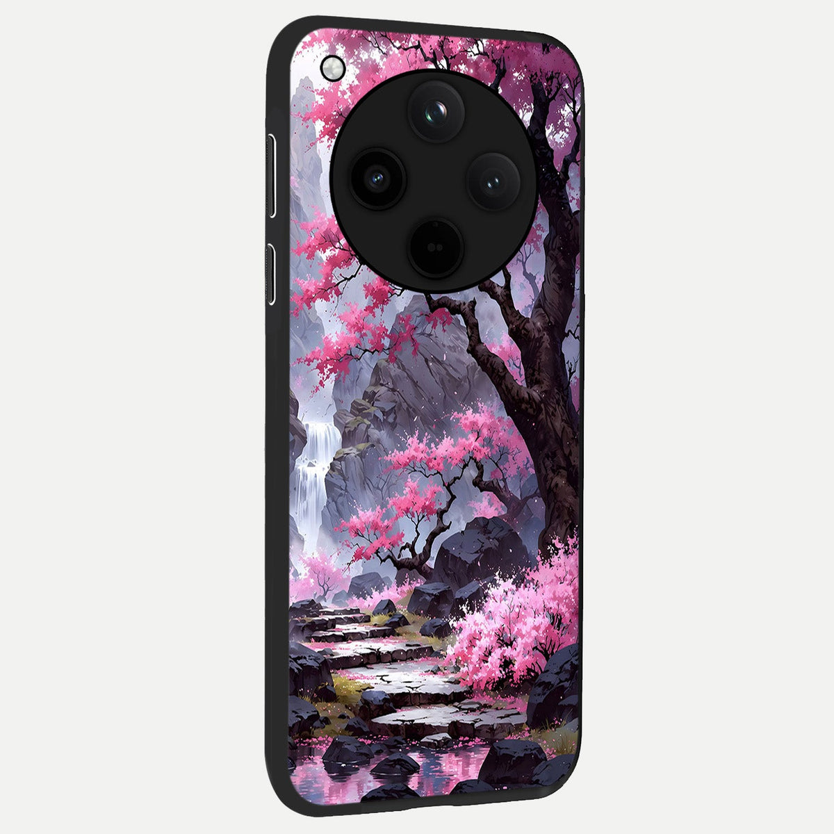  Pink Sunflower Glow back cover For Oppo Find X8 slim fit glass case with vibrant aesthetic design