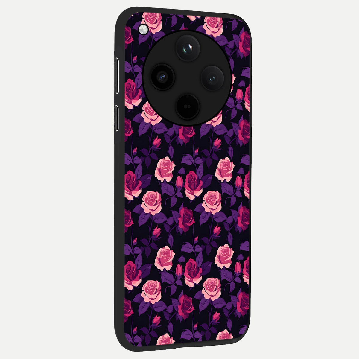  Rose Garden Twilight back cover For Oppo Find X8 slim fit glass case with vibrant aesthetic design