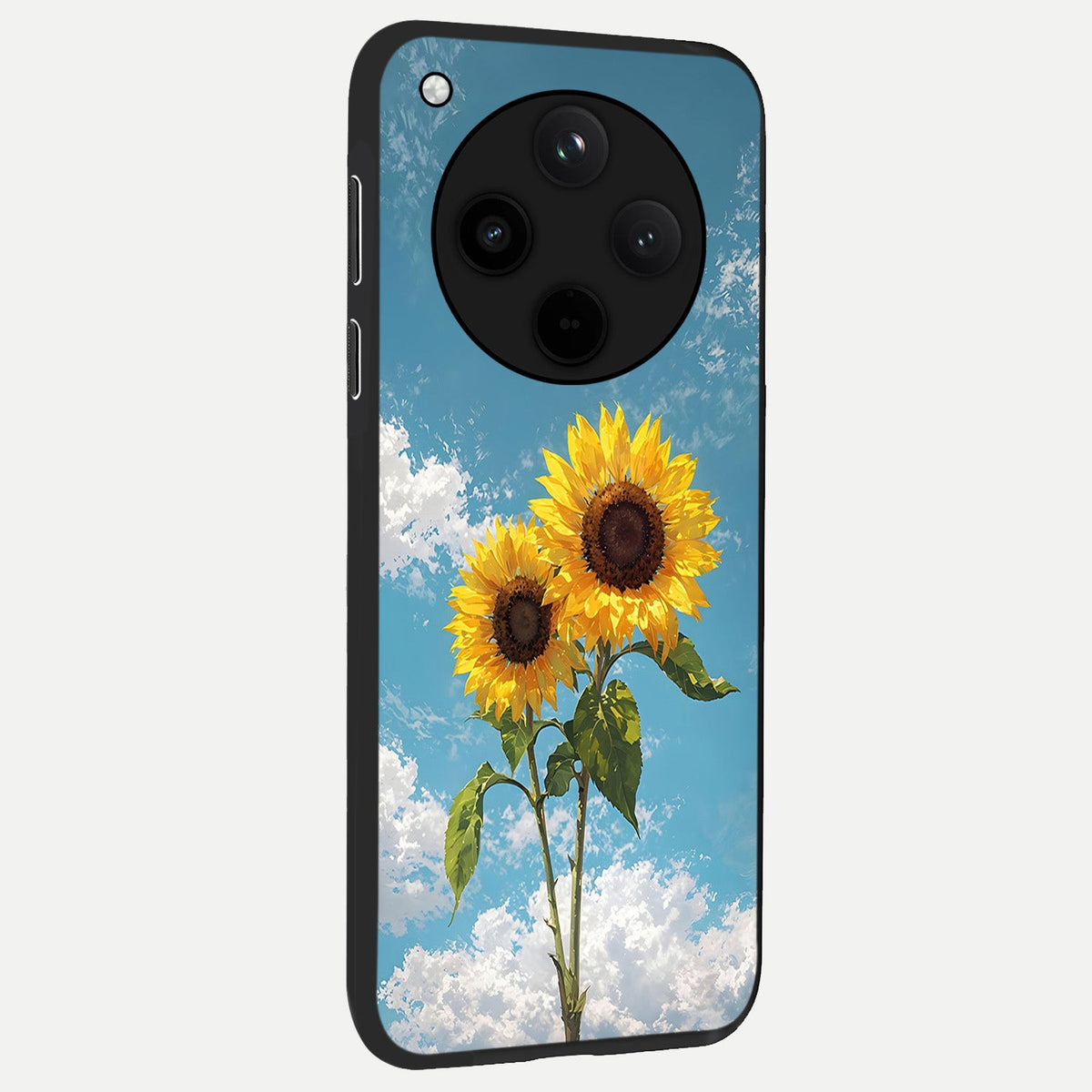  Sunlit Daisy Glow back cover For Oppo Find X8 slim fit glass case with vibrant aesthetic design