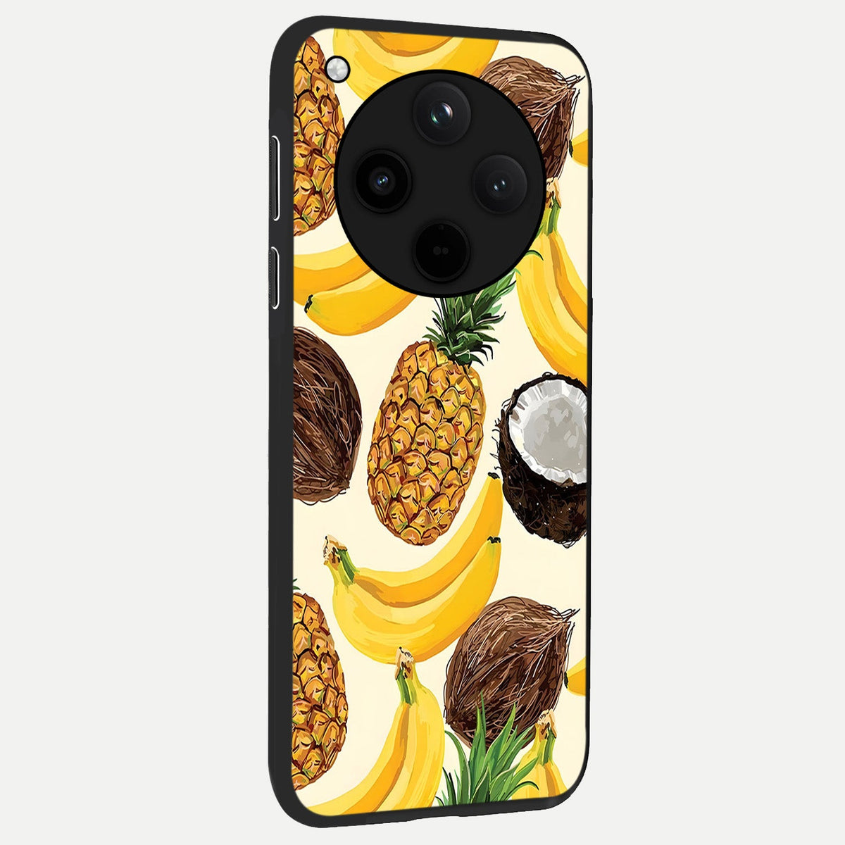  Tropical Fruit Mood back cover For Oppo Find X8 slim fit glass case with vibrant aesthetic design