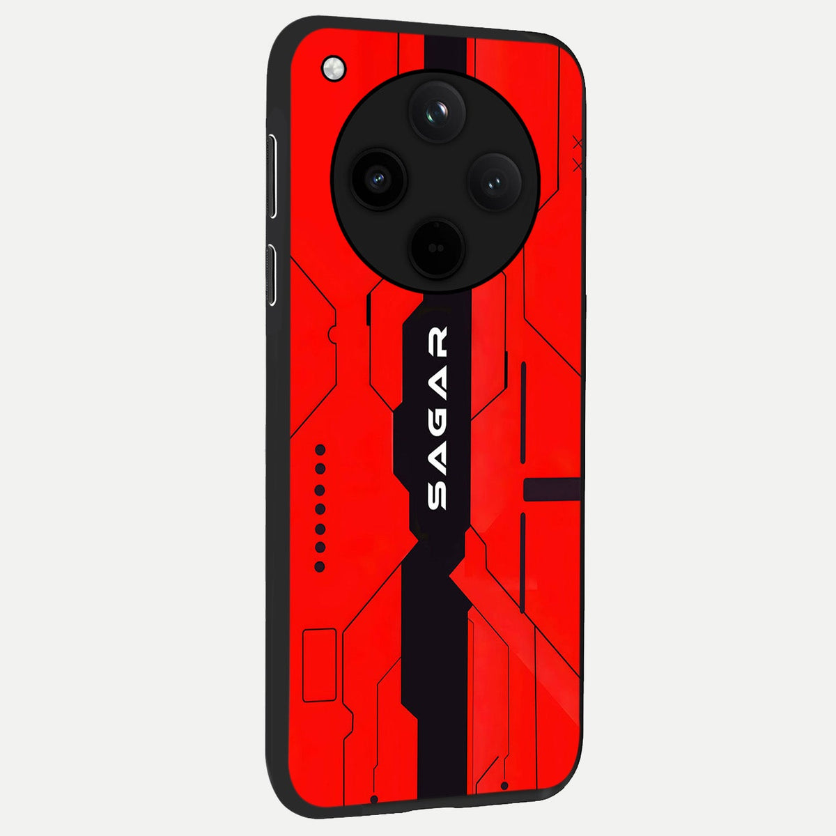  Voltage Rise CYBERPUNK Custom Name back cover For Oppo Find X8 slim fit personalized glass case with bold cyberpunk design