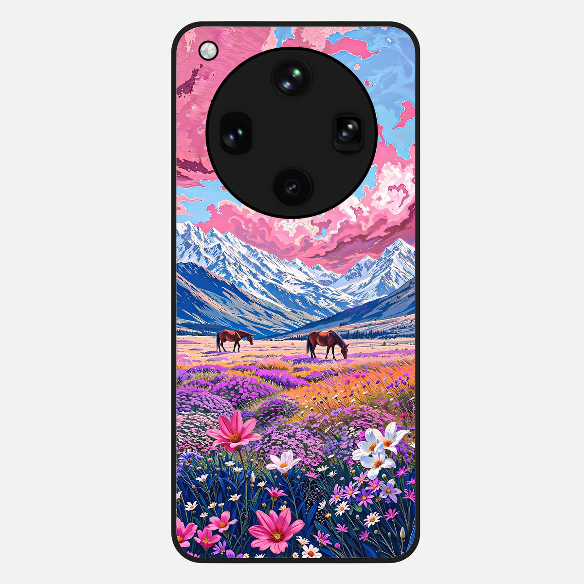  Blossom Valley Dream Glass Case For Oppo Find X8 Ultra back cover – full design glossy printed glass finish