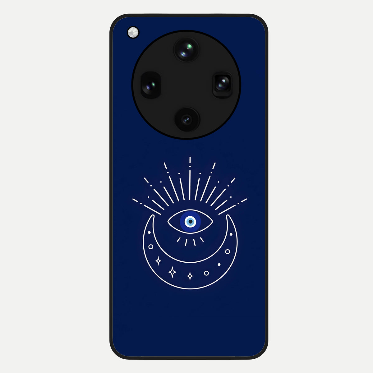  Blue Evil Eye Glass Case For Oppo Find X8 Ultra back cover – full design glossy printed glass finish