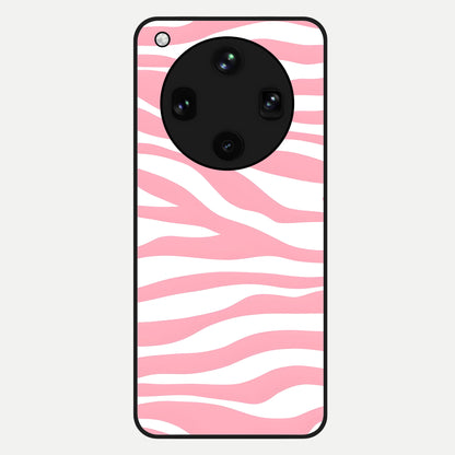  Blush Zebra Flow Glass Case For Oppo Find X8 Ultra back cover – full design glossy printed glass finish