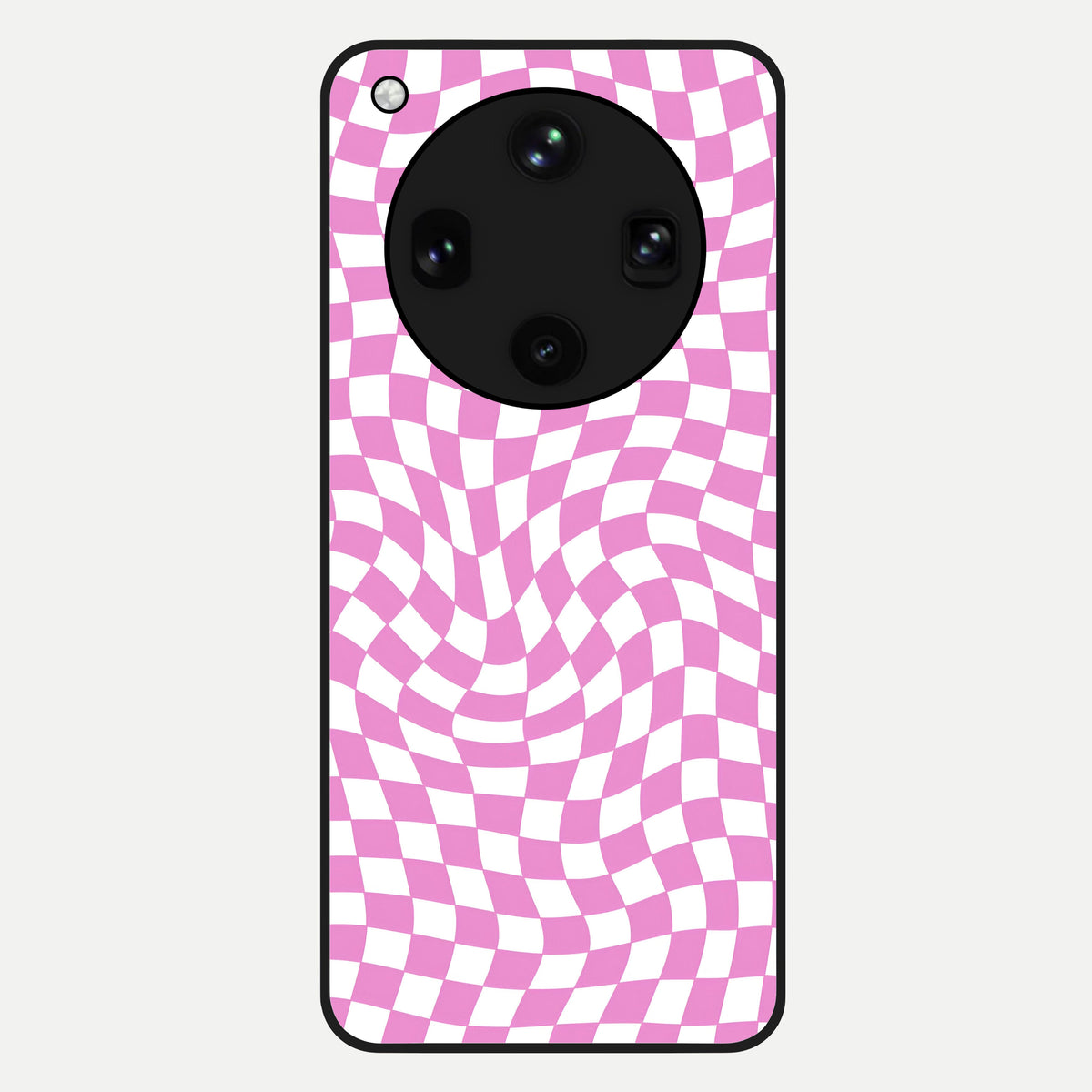  Bubblegum Check Wave Glass Case For Oppo Find X8 Ultra back cover – full design glossy printed glass finish