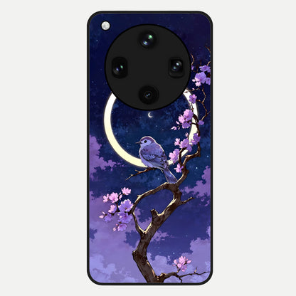  Celestial Bird Blossom Glass Case For Oppo Find X8 Ultra back cover – full design glossy printed glass finish