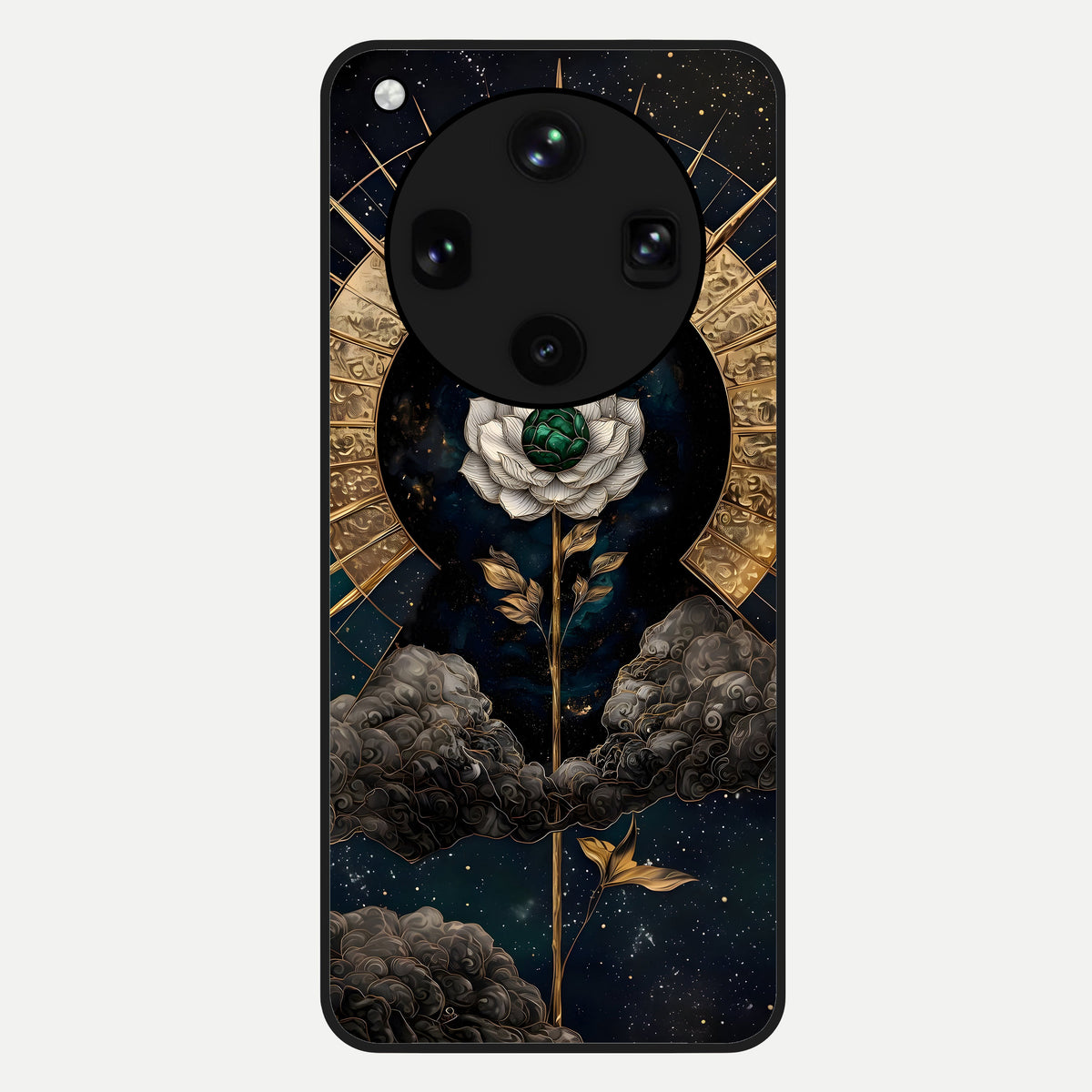  Celestial Lotus Morang Glass Case For Oppo Find X8 Ultra back cover – full design glossy printed glass finish