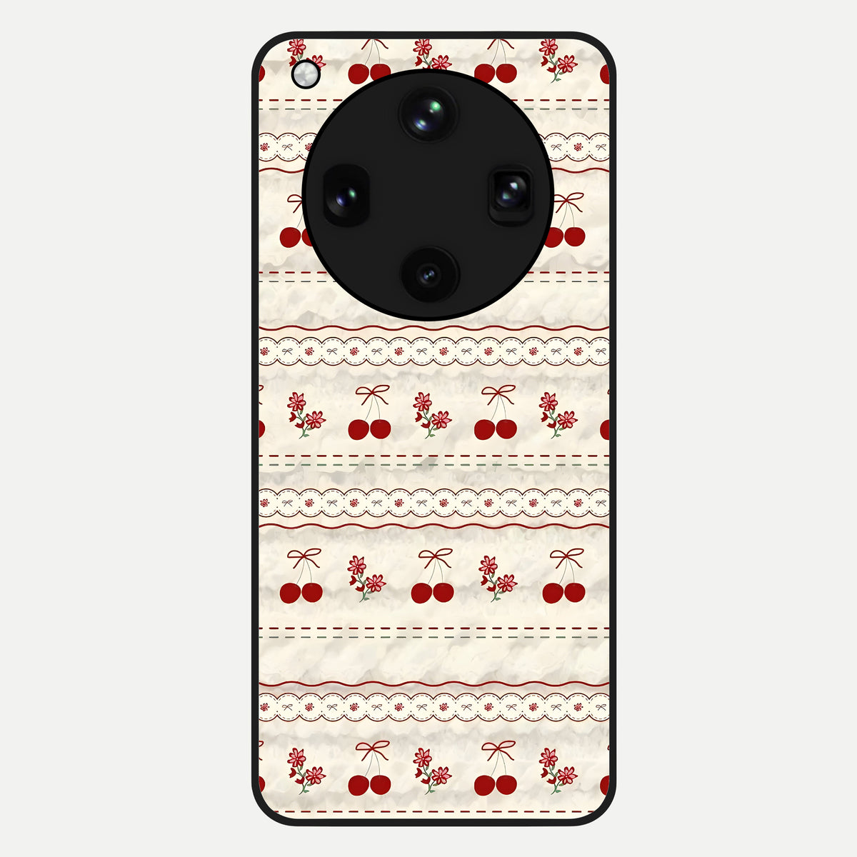  Cherry Bloom Charm Glass Case For Oppo Find X8 Ultra back cover – full design glossy printed glass finish