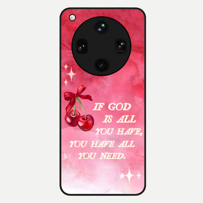  Cherry Quote Glass Case For Oppo Find X8 Ultra back cover – full design glossy printed glass finish
