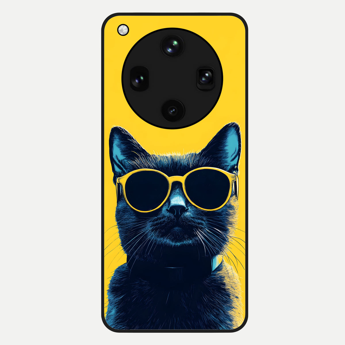  Cool Cat Vibes Glass Case For Oppo Find X8 Ultra back cover – full design glossy printed glass finish