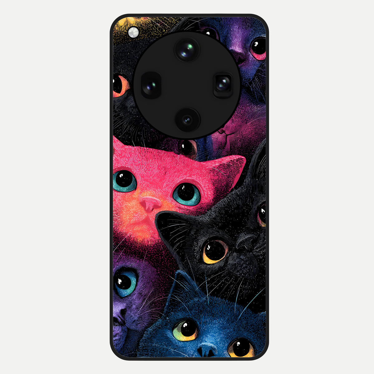  Cosmic Cats Dreams Glass Case For Oppo Find X8 Ultra back cover – full design glossy printed glass finish