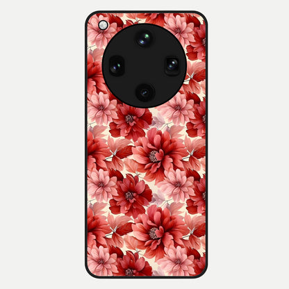  Crimson Love Petals Glass Case For Oppo Find X8 Ultra back cover – full design glossy printed glass finish