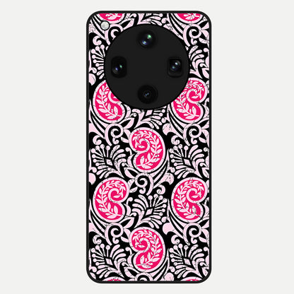  Crimson Paisley Charm Glass Case For Oppo Find X8 Ultra back cover – full design glossy printed glass finish