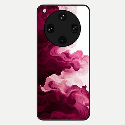  Crimson Wave Flow Glass Case For Oppo Find X8 Ultra back cover – full design glossy printed glass finish
