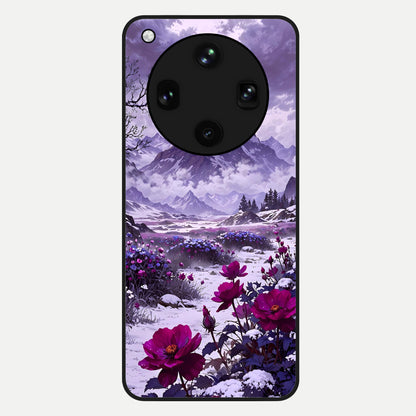  Flower Mountain View Glass Case For Oppo Find X8 Ultra back cover – full design glossy printed glass finish
