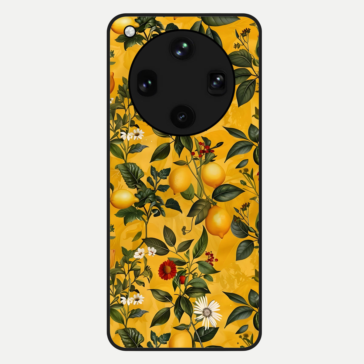  Golden Lemon Field Glass Case For Oppo Find X8 Ultra back cover – full design glossy printed glass finish
