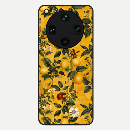  Golden Lemon Field Glass Case For Oppo Find X8 Ultra back cover – full design glossy printed glass finish
