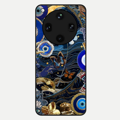  Golden Moon Magic Glass Case For Oppo Find X8 Ultra back cover – full design glossy printed glass finish