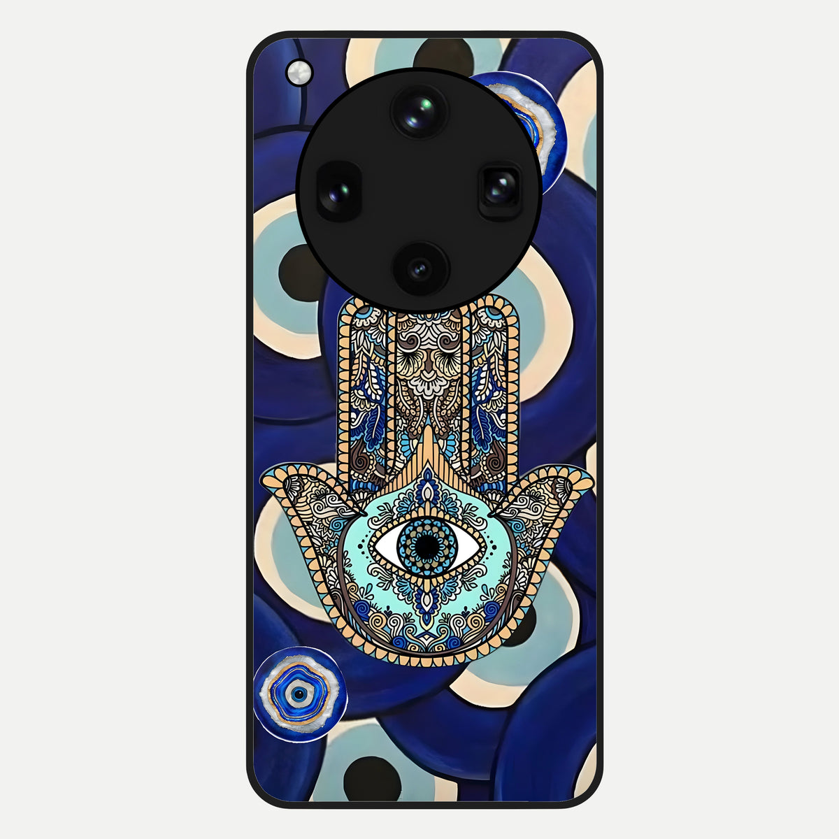  Hamsa Divine Guard Glass Case For Oppo Find X8 Ultra back cover – full design glossy printed glass finish