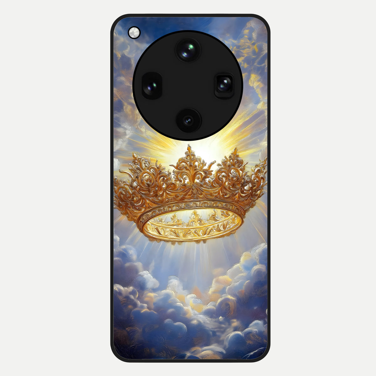  Heavenly Crown Light Glass Case For Oppo Find X8 Ultra back cover – full design glossy printed glass finish