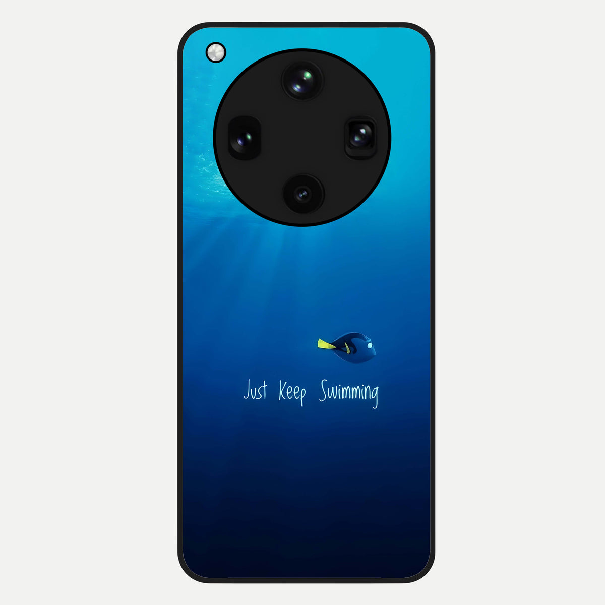  Just Keep Swimming Glass Case For Oppo Find X8 Ultra back cover – full design glossy printed glass finish