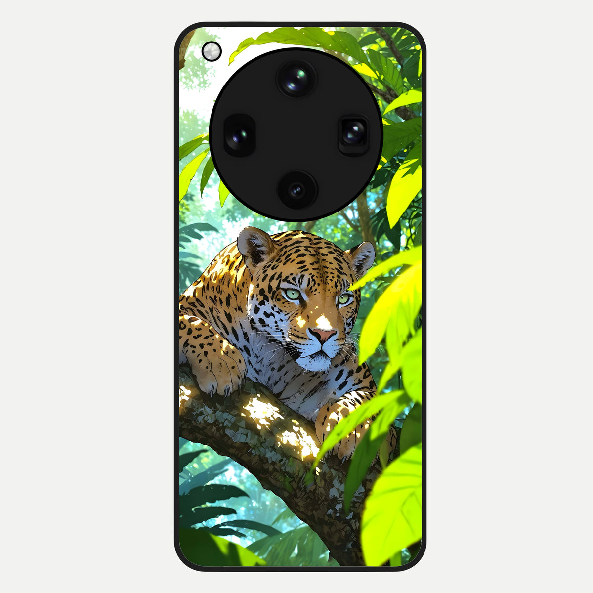  Leopard in Jungle Glass Case For Oppo Find X8 Ultra back cover – full design glossy printed glass finish