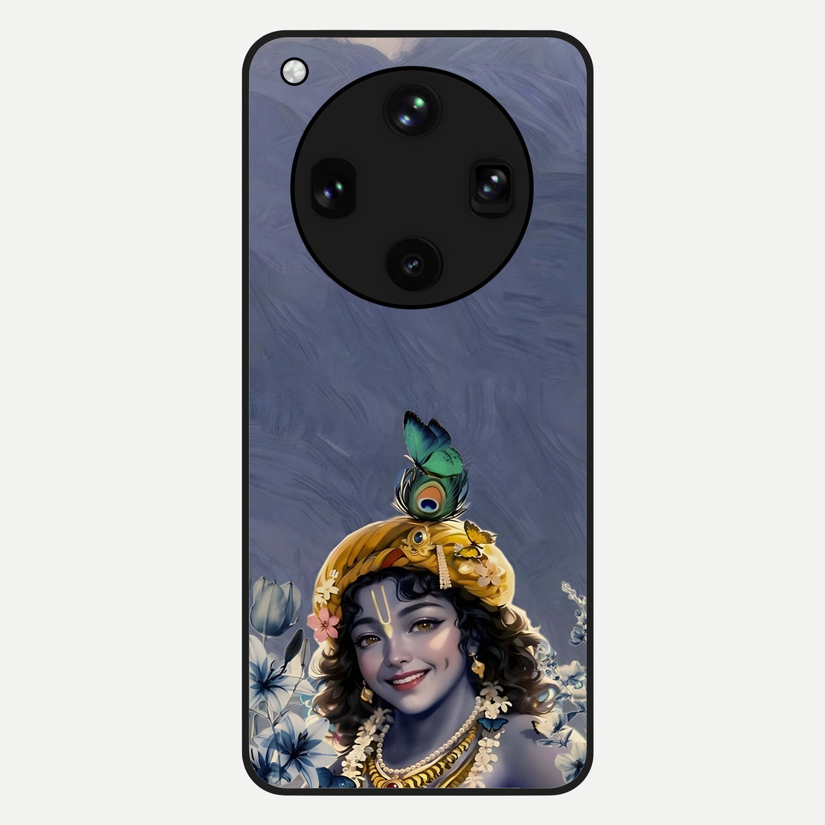  Lord Krishna Glass Case For Oppo Find X8 Ultra back cover – full design glossy printed glass finish