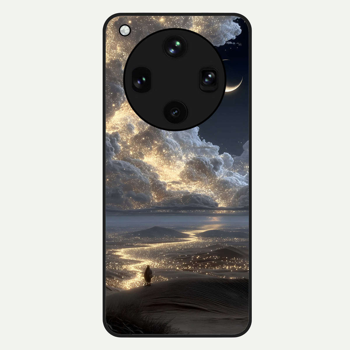  Moonlight Spark Path Glass Case For Oppo Find X8 Ultra back cover – full design glossy printed glass finish