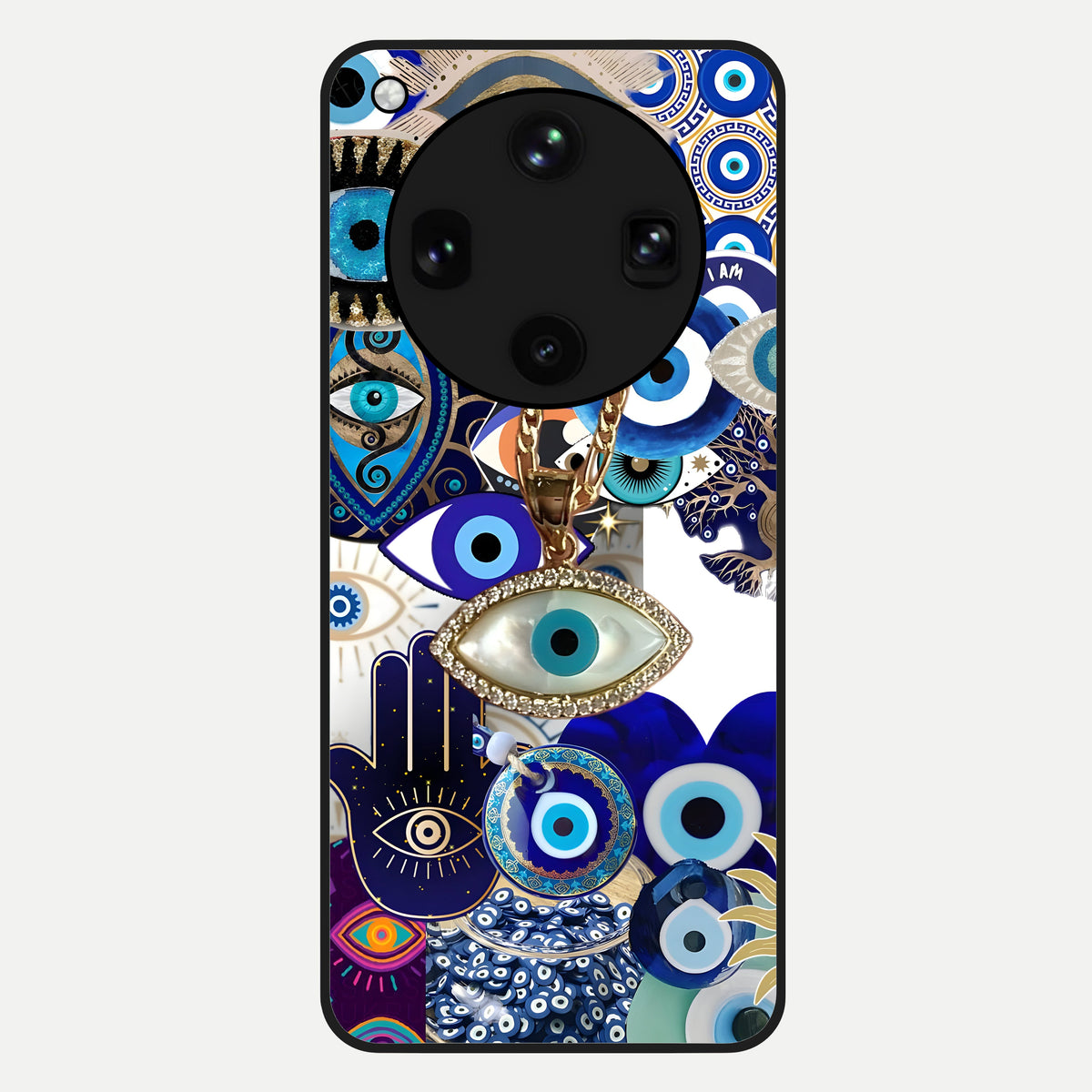  Mystic Charm Eye Glass Case For Oppo Find X8 Ultra back cover – full design glossy printed glass finish