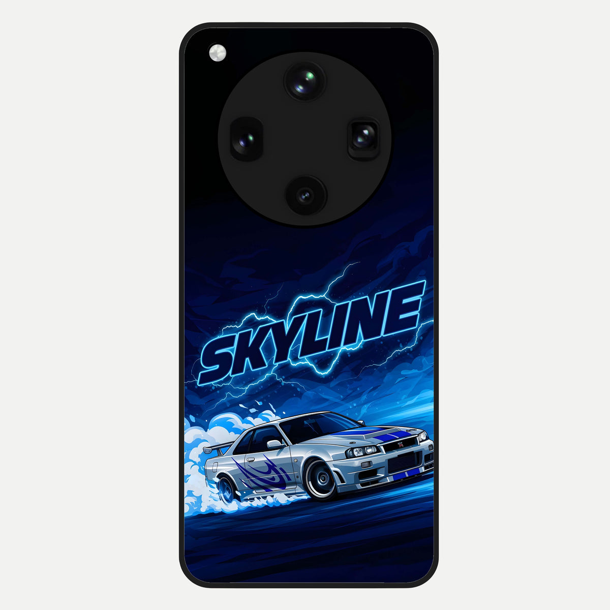  Neon Drift Beast Glass Case For Oppo Find X8 Ultra back cover – full design glossy printed glass finish