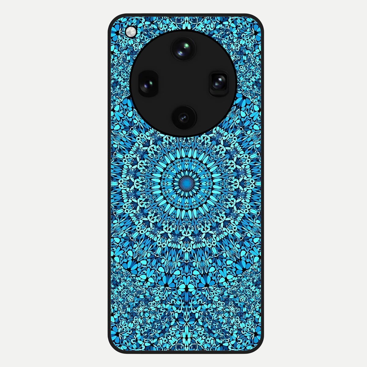  Ocean Bloom Mandala Glass Case For Oppo Find X8 Ultra back cover – full design glossy printed glass finish