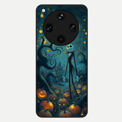  Pumpkin Moon Night Glass Case For Oppo Find X8 Ultra back cover – full design glossy printed glass finish