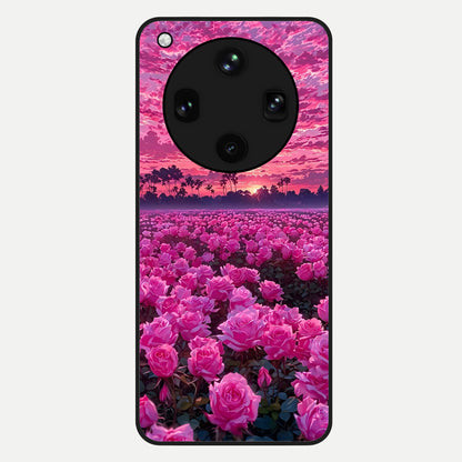  Rose Sunset Valley Glass Case For Oppo Find X8 Ultra back cover – full design glossy printed glass finish
