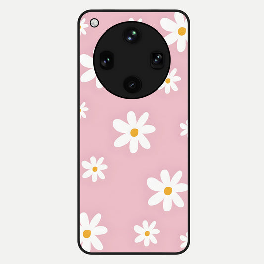  Soft Daisy Bliss Glass Case For Oppo Find X8 Ultra back cover – full design glossy printed glass finish