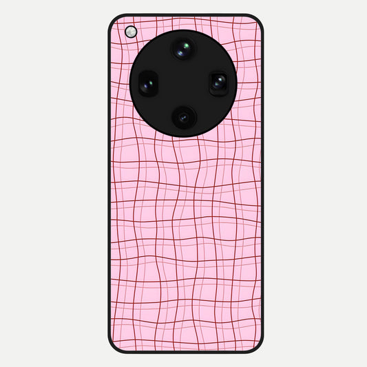  Soft Grid Bliss Glass Case For Oppo Find X8 Ultra back cover – full design glossy printed glass finish