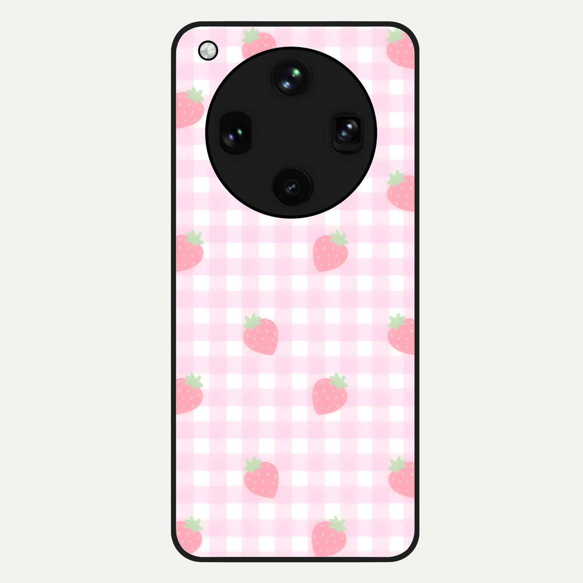  Strawberry Picnic Love Glass Case For Oppo Find X8 Ultra back cover – full design glossy printed glass finish
