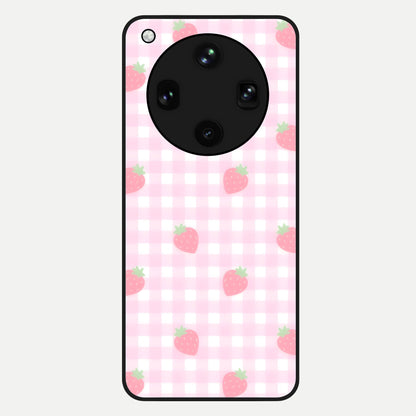  Strawberry Picnic Love Glass Case For Oppo Find X8 Ultra back cover – full design glossy printed glass finish