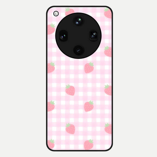 Strawberry Picnic Love Glass Case For Oppo Find X8 Ultra back cover – full design glossy printed glass finish