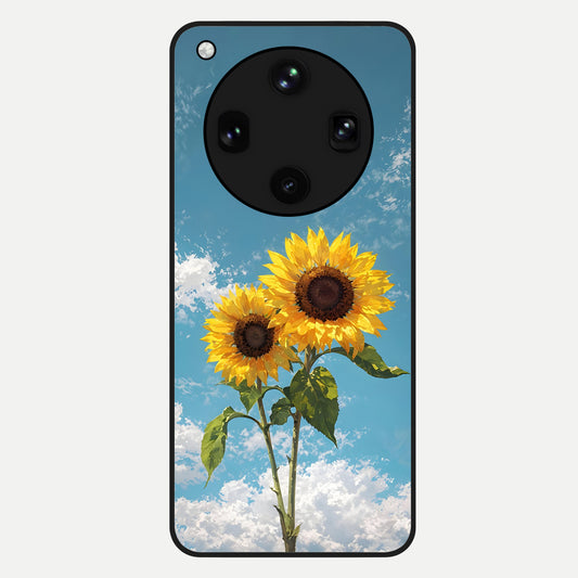 Sunlit Daisy Glow Glass Case For Oppo Find X8 Ultra back cover – full design glossy printed glass finish