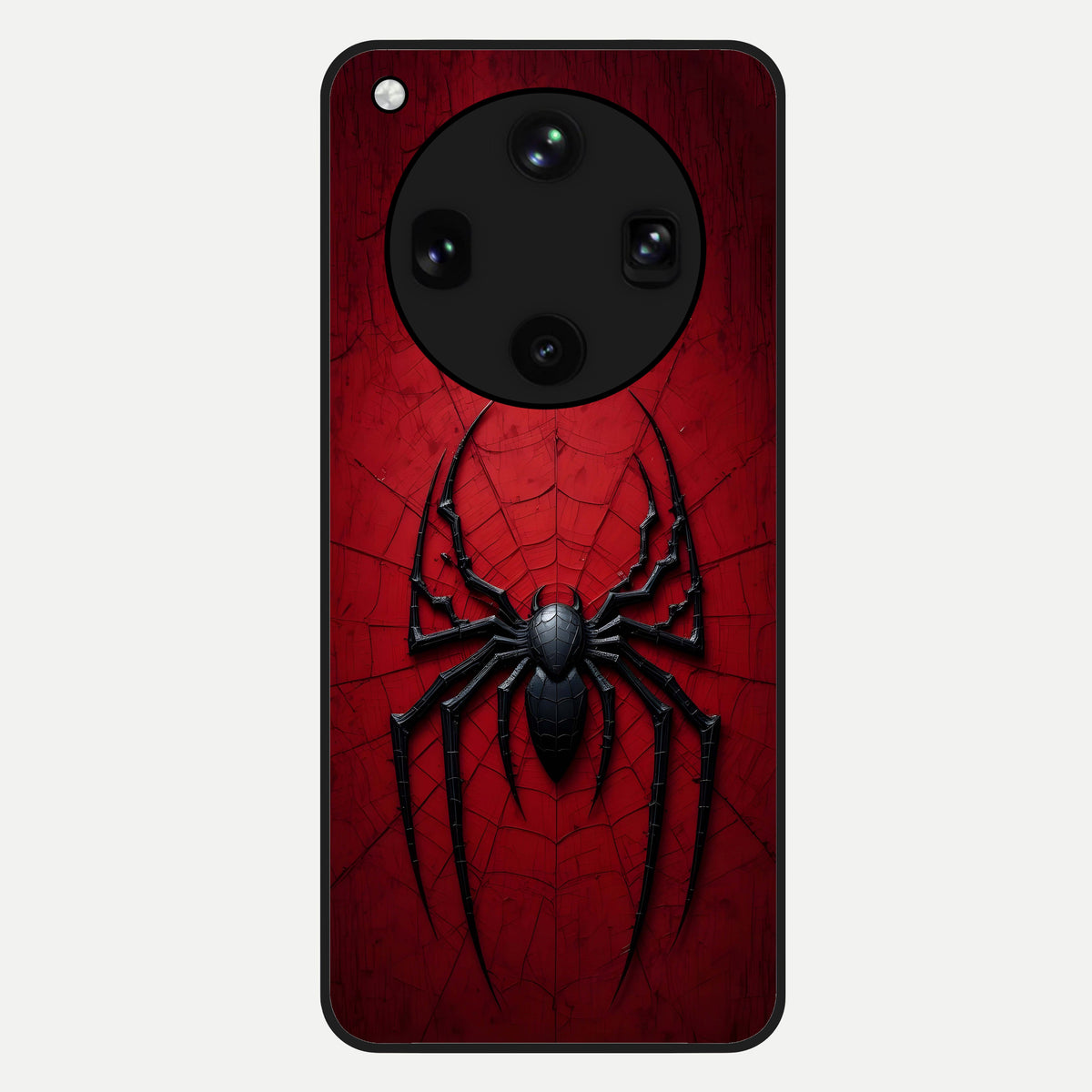  Superhero Web Emblem Glass Case For Oppo Find X8 Ultra back cover – full design glossy printed glass finish