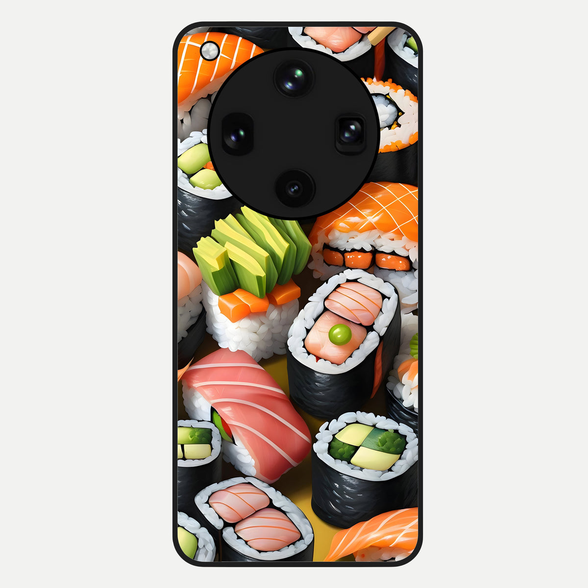  Sushi Food Pattern Glass Case For Oppo Find X8 Ultra back cover – full design glossy printed glass finish