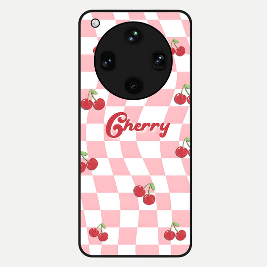  Sweet Cherry Vibes Glass Case For Oppo Find X8 Ultra back cover – full design glossy printed glass finish