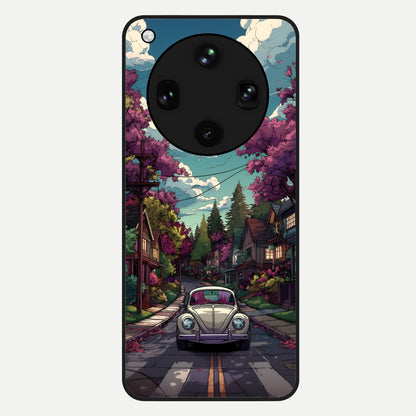  Vintage Street Drive Glass Case For Oppo Find X8 Ultra back cover – full design glossy printed glass finish