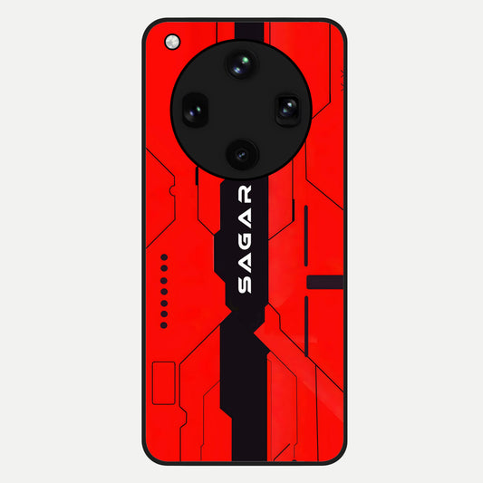  Voltage Rise CYBERPUNK Custom Name Glass Case For Oppo Find X8 Ultra back cover – personalized glossy printed glass finish
