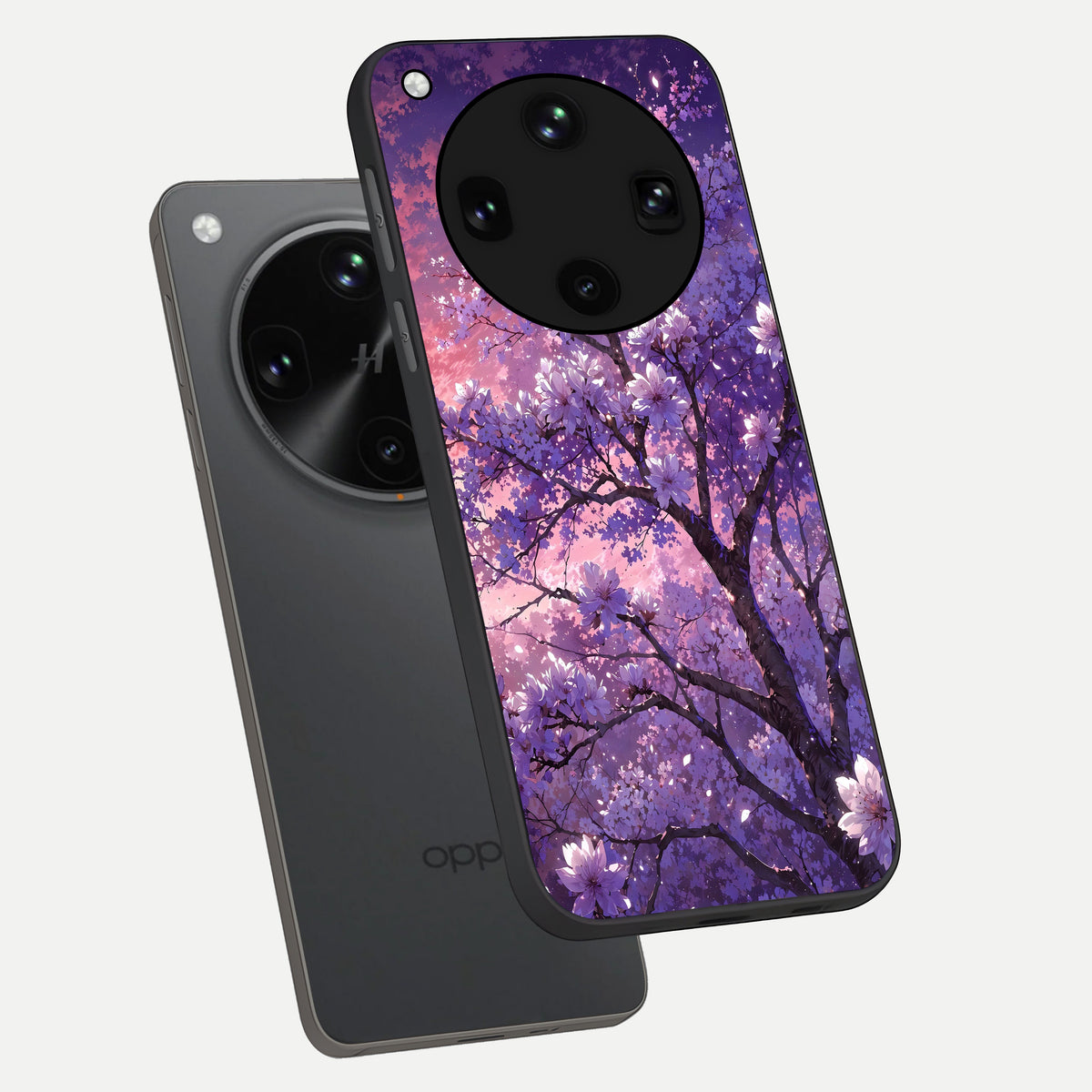  Blossom Tree phone case For Oppo Find X8 Ultra showing premium glass back cover with detailed artwork