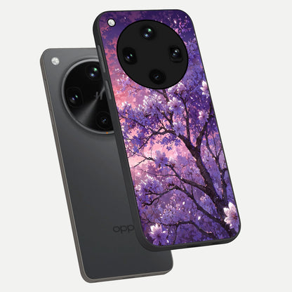  Blossom Tree phone case For Oppo Find X8 Ultra showing premium glass back cover with detailed artwork