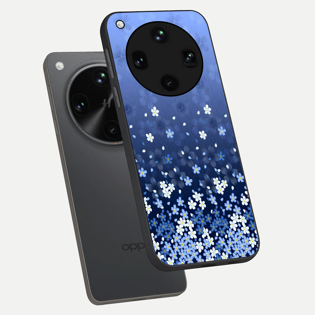  Blue Starry phone case For Oppo Find X8 Ultra showing premium glass back cover with detailed artwork