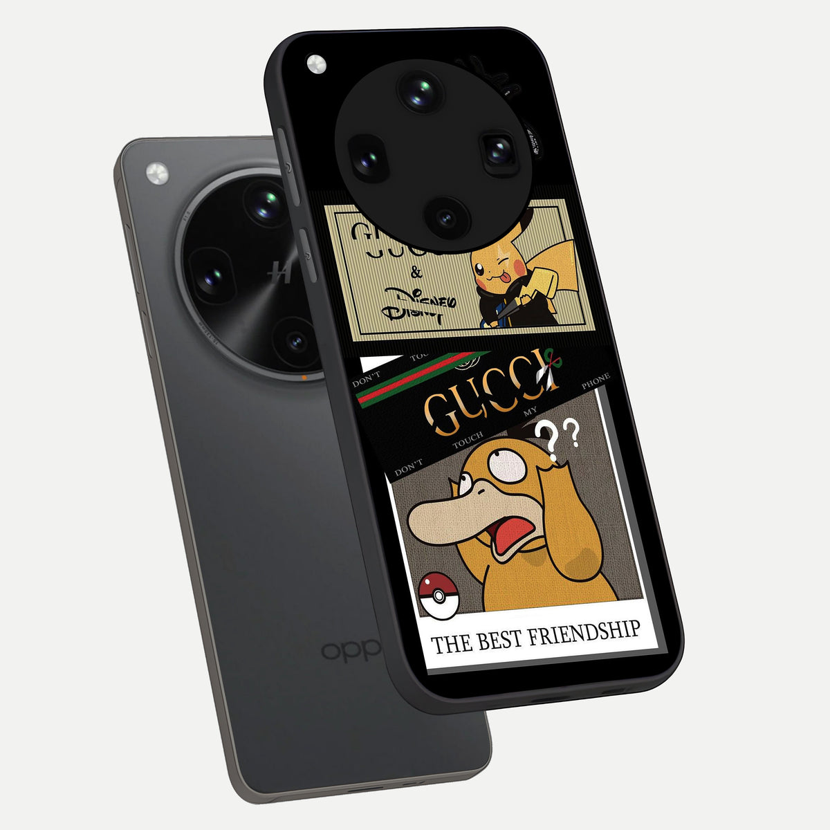 Cartoon Brand Play Mashup phone case For Oppo Find X8 Ultra showing premium glass back cover with detailed artwork